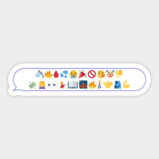 You're On Your Own Kid Emojis Sticker